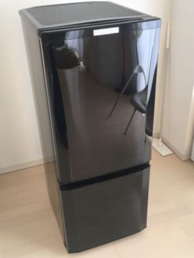 美品 三菱 2ドア冷蔵庫（146L） MR-P15Z-B サファイアブラック