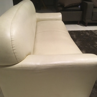 2人掛けソファ(合成皮革)