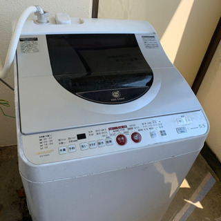 シャープ 洗濯機 ES-T55E5  タテ型 洗剤付