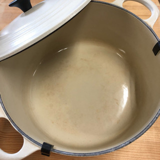 白色 ル・クルーゼ 直径22cm