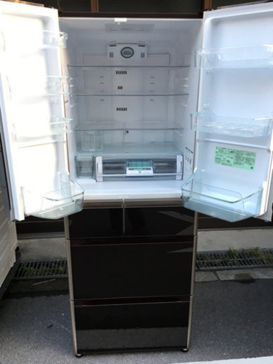 67★2015年製★日立　冷蔵庫　大型　6ドア　ガラス扉　475L 自動製氷付き 67☆2015年製☆日立 冷蔵庫 大型 6ドア ガラス扉 475L 自動製氷付き