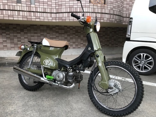 スーパーカブ　81ccボアアップ　グリーン　美車　鹿児島市