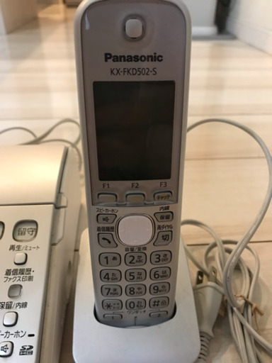 美品 パナソニック 電話機 FAX 子機とインク付