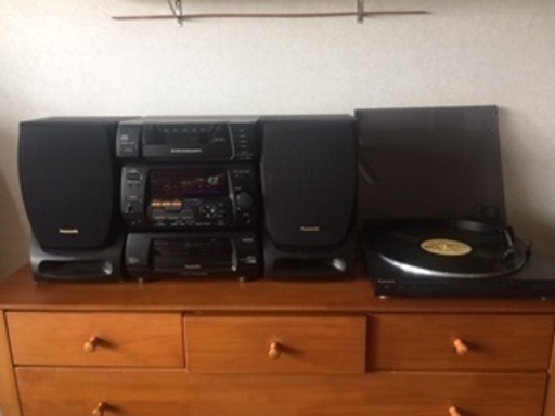 値下げしました！レコード・ＣＤ５連・チューナー（取りに来て頂ける方）