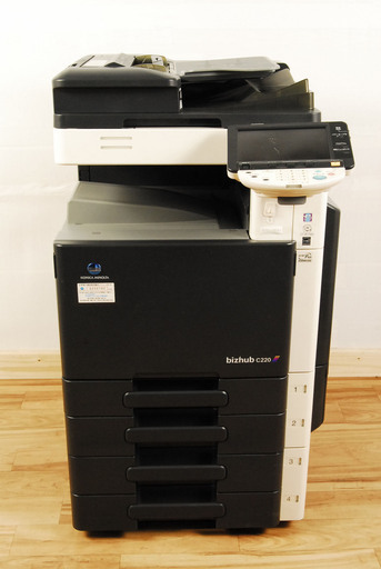 9606 コニカミノルタ A3 カラー複合機 bizhub C220 4.1万枚 印字OK トナー多い KONICA アントレ
