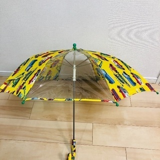 値下げ！Kids Foret黄色の車模様の傘