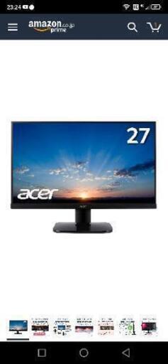 Acer27インチディスプレイ　使用期間2週間ほど
