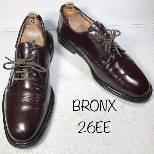 【BRONX 】ブロンクス メンズプレーントゥビジネスシューズ 26EE　送料無料