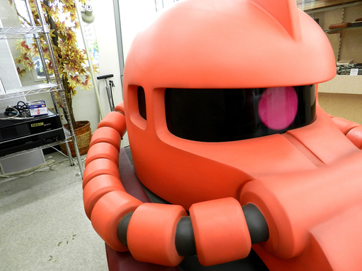 シャア専用ザク シャアザク 大型ディスプレイ ガンダム 全高約118cm 