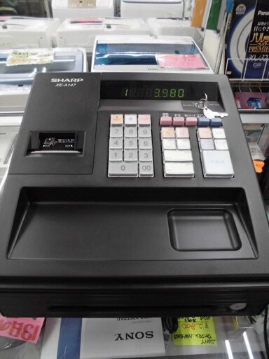 シャープレジスタ 8部門 XE-A147-W パソコンでロコ作成OK。SD