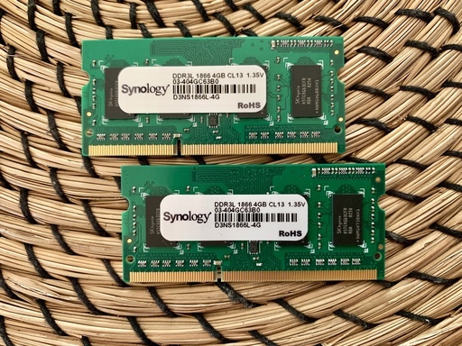 [未使用/美品]Synology 8GB(4 GB x 2)DDR3