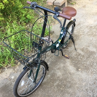 折りたたみ自転車 MARUISHI ROXY 20インチ ダークグリーン 