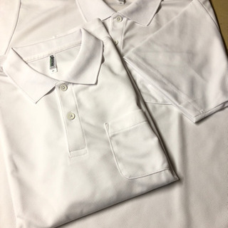 白ポロシャツ LL (美品) ２枚セット