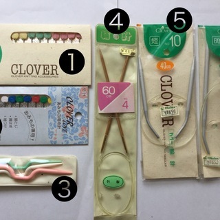 編み物用待針、輪針、小物◆1〜6