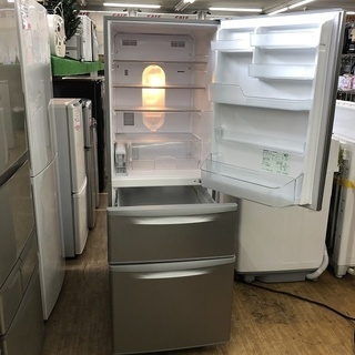 パナソニック大型 3ドア冷蔵庫321L エコナビ自動製氷　自動霜取り機能付き Panasonic 自動製氷機付き 3ドア冷蔵庫 321L