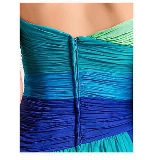 💴値下げしました💴　【美品】カラードレス　ブルー　グリーン　グラデーション　フロア丈