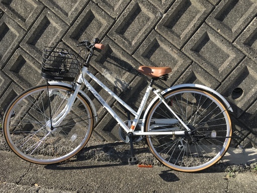 【値下げしました】自転車（白）