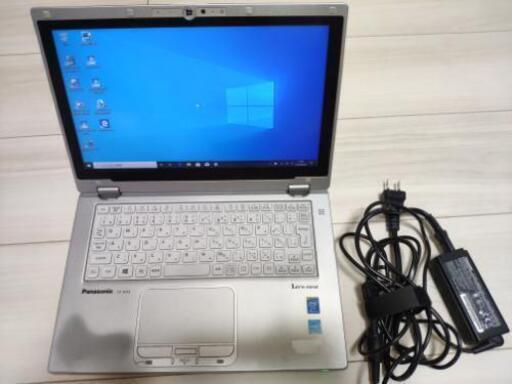 美品★Panasonic Let's note CF-AX3 最新Win10 高性能i5 4300U爆速SSD メモリ4GBで快適♪タッチパネル★正規ACアダプター付き