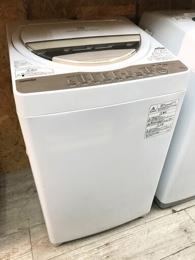 引っ越しのため処分します洗濯機　6kg TOSHIBA 東芝　AW-6G3 一人暮らし　2016年製
