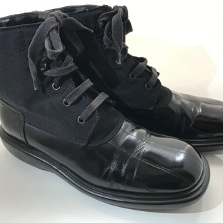 GUCCI】 レザーハンティング ブーツ 黒 24㎝前後