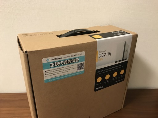 NASキット】Synology DiskStation DS218j 2ペイ 超美品 - 保証残ってい 