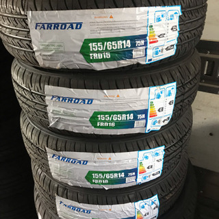 155/65/14新品タイヤ、交換込み