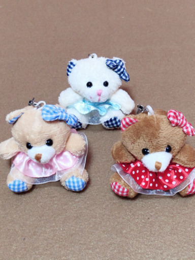 美品 可愛いくまさんストラップ3セット Ange 新百合ヶ丘のおもちゃ ぬいぐるみ の中古あげます 譲ります ジモティーで不用品の処分