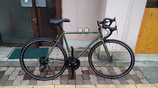 700c ロードバイク 21speed/モスグリーン