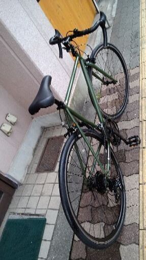 お買い得品 700c ロードバイク 21speed/モスグリーン
