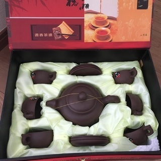最終値下げ新品未使用 高級中国茶茶器セット 手作り 紫砂