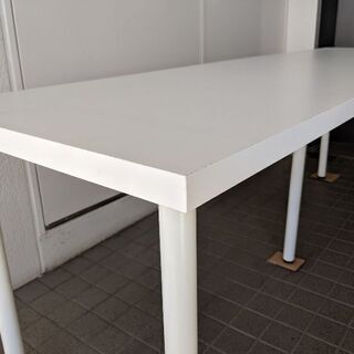 IKEA ALDIS 作業用 テーブル 200cmx60cm ホ...