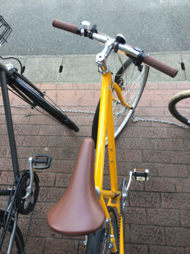 クロスバイク 460mm 700c イエロー あさひ製WEEKEND アルミ 700C