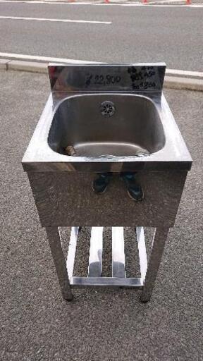 中古品  業務用一層シンクお売りします。