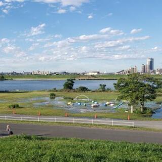 江戸川河川敷で金のかからない運動しませんかの画像