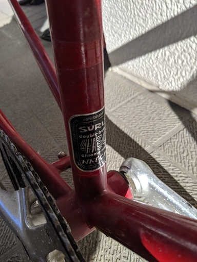 SURLY CROSS CHECK BLOOD RED フレームとフォーク