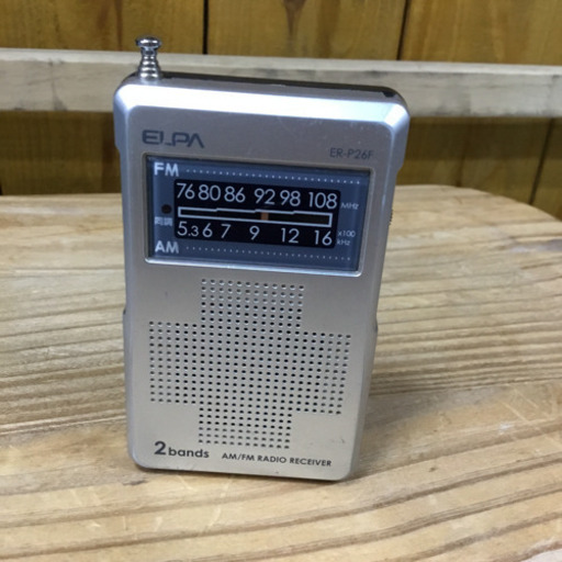 #2412 ELPA AM/FMコンパクトラジオ ER-P26F