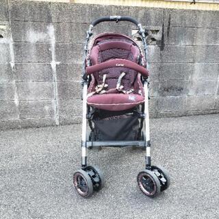 【美品】combi A型　ベビーカー ネムリエ　オート4キャス UF-750 ネムリエ オート4キャス UF-750（ハイグレードモデル）ネイビー