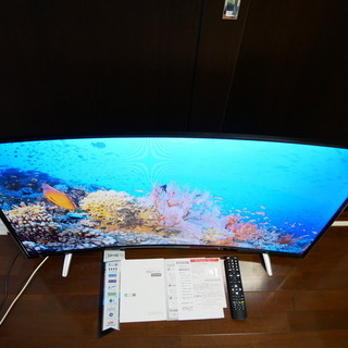 レボリューション 48型MHL対応 曲面フルハイビジョン液晶テレビ ZM-CL48TVR【中古・直接引き取り希望】