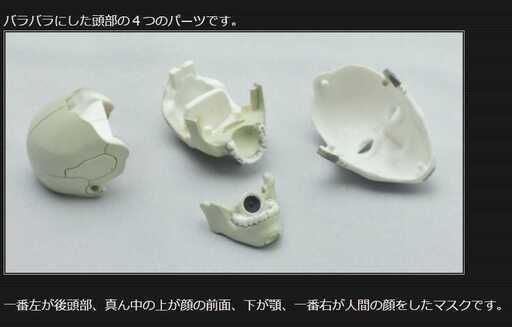 合成人間の頭部ギミック
