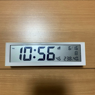無印良品 電波時計（温度/湿度計付）
