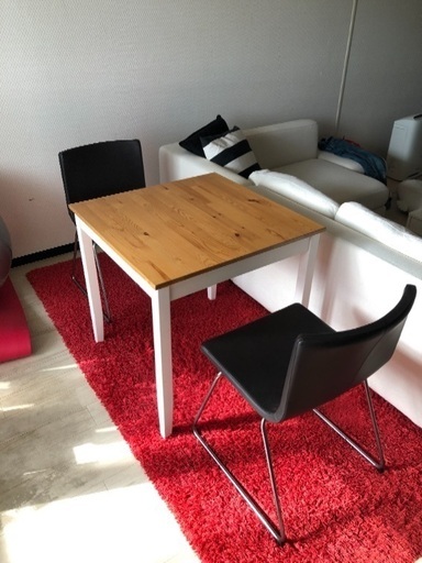 イケア IKEA ダイニング セット  椅子 テーブル ラグ カーペット