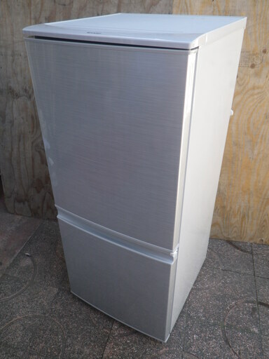 使い勝手の良い 2ドア冷凍冷蔵庫 シャープ ■配達可■SHARP SJ-14Y-S 137L 14年製 シルバー 冷蔵庫