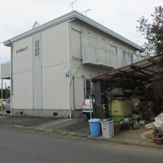 常総線　大田郷から徒歩１０分圏内、ハイツの２階です。冷蔵庫・洗濯機・電子レンジ使えます。の画像