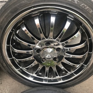 美品】１８インチホイール 18×8 +45 114.3×5H レヴォーグ オデッセイ