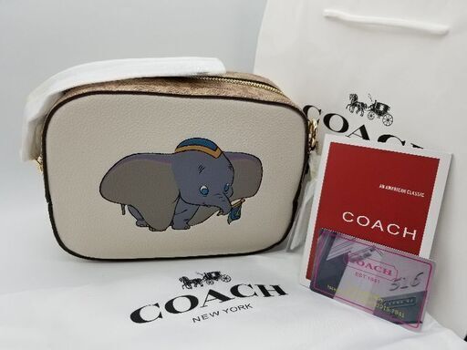 新品 COACH ディズニーコラボ  カメラバッグ ウィズ ダンボ