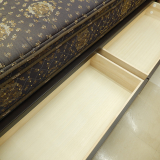 札幌市/清田区 Serta/サータ 収納付き クイーンベッドセット サータiSeries ノーマルBOXトップ 高級ベッド