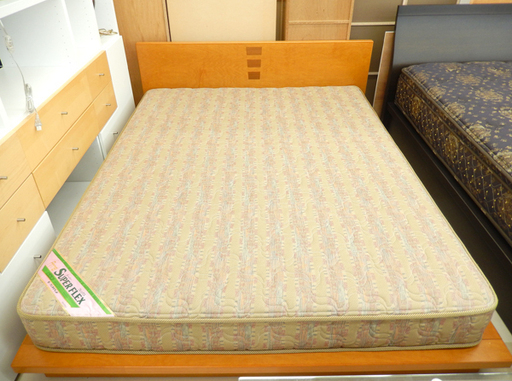 札幌市/清田区 クイーンサイズ枠 ワイドダブルマットレスセット アンネル 家具 寝具 ベッド