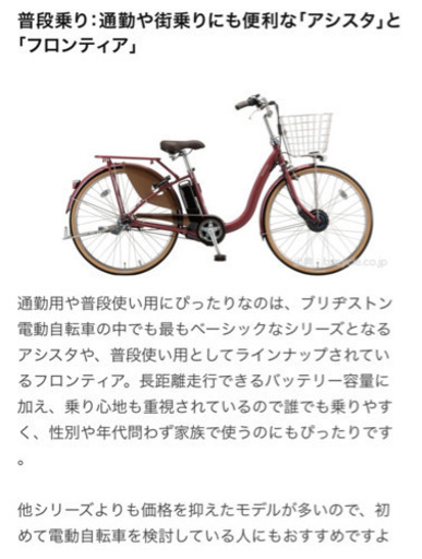 ブリジストン フロンティアロング リアバスケット付き