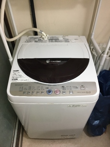 洗濯機 シャープ ES-GE60K