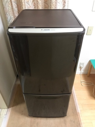 美品 冷蔵庫 Panasonic 138L 2ドア  ブラウン NR-B144W-T